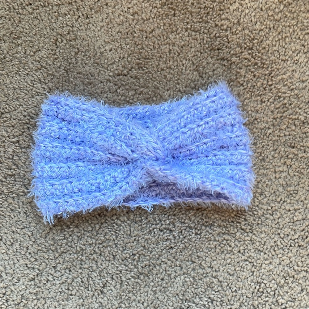 Light Blue Knit Headwrap